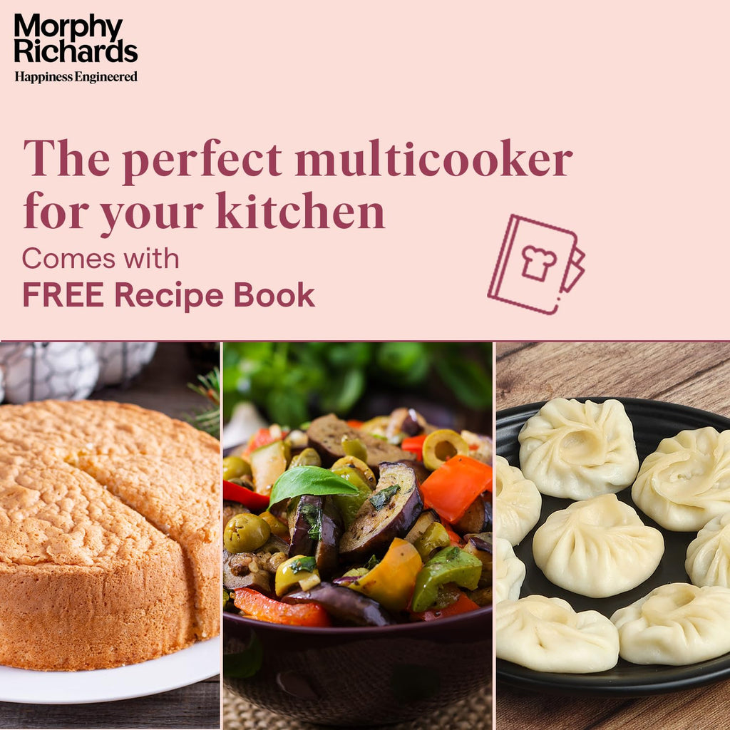 Morphy Richards WizPot 6L Electric Pressure Cooker (1000W, 14 Presets, Indian Cooking, Automatic Shut-Off, Metallic Brown) – Fast & Energy-Efficient | 2-Year Warranty