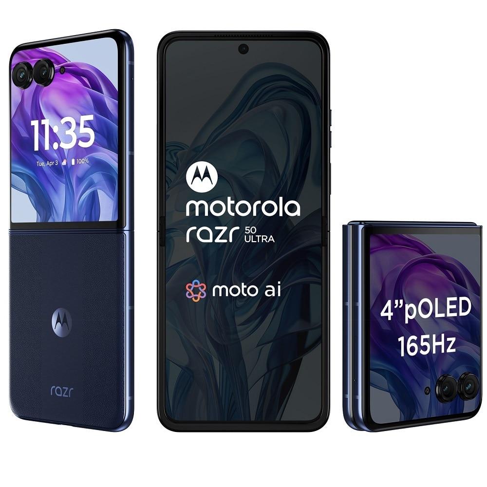Motorola Razr 50 Ultra 5G 12 GB RAM, 512 GB, Midnight Blue, Mobile Phone with Moto Buds+ Earphone