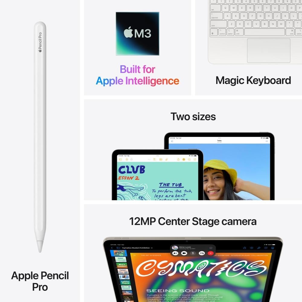 Apple iPad Air M3 27.59 cm (11 inch) Wi-Fi Tablet, 1 TB, Starlight, 2025, MCAQ4HN/A