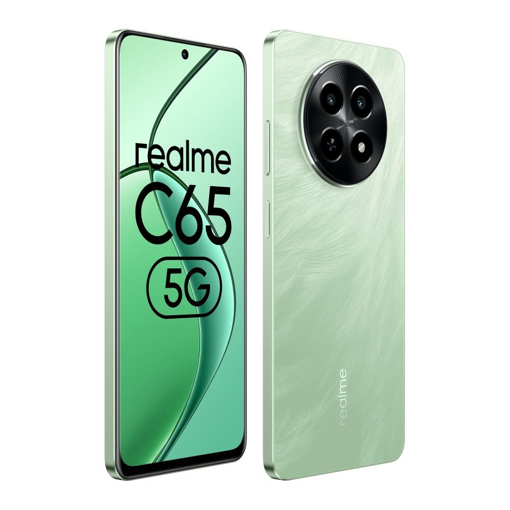 Realme C65 5G 128 GB, 6 GB RAM, Feather Green, Mobile Phone
