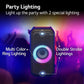 LG XBOOM XL5S 200W Portable Party Speaker with Bass Boost, 12-Hour Battery, Multi-Color Ring Lighting & IPX4 Water Resistance