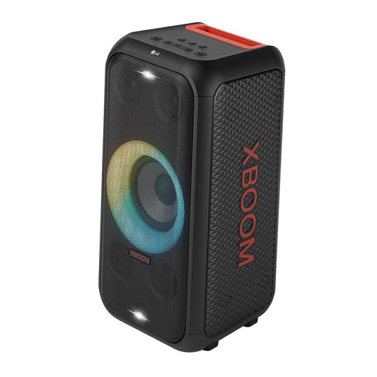 LG XBOOM XL5S 200W Portable Party Speaker with Bass Boost, 12-Hour Battery, Multi-Color Ring Lighting & IPX4 Water Resistance