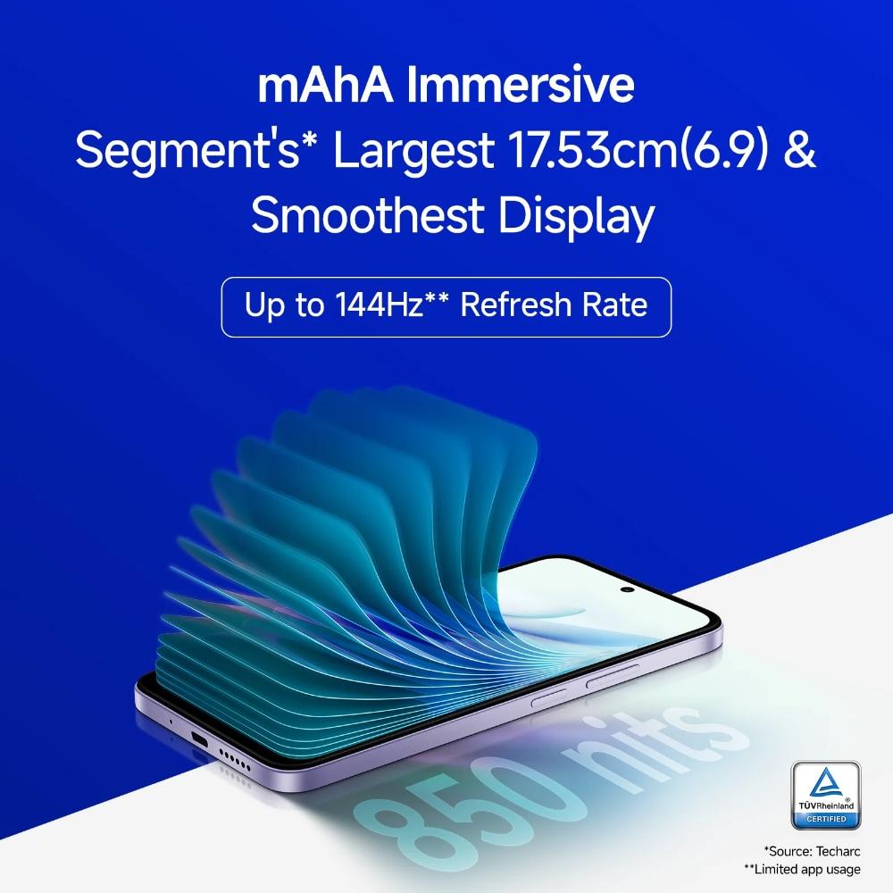 Redmi 15 5G 256 GB, 8 GB RAM, Midnight Black, Mobile Phone