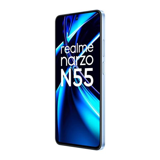 Realme Narzo N55 128 GB, 6 GB RAM, Prime Blue, Mobile Phone