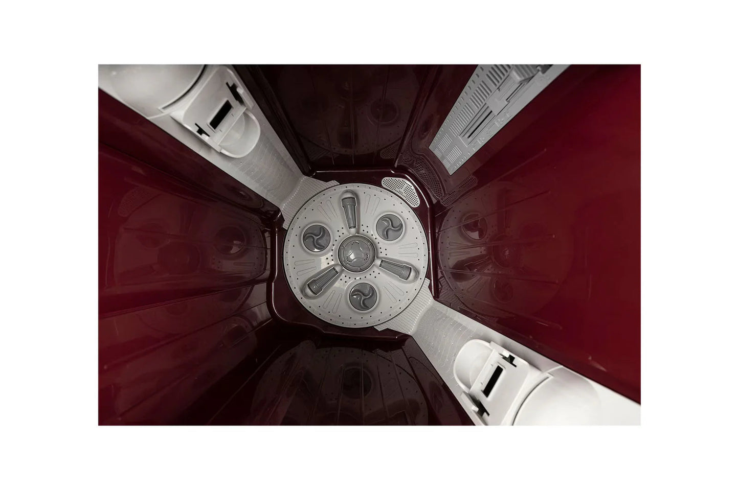 LG P115ASDAZ 11.5 Kg 5 Star Semi Automatic Top Load Washing Machine | Roller Jet Pulsator | Wind Jet Dry | Burgundy | Soak & Collar Scrubber