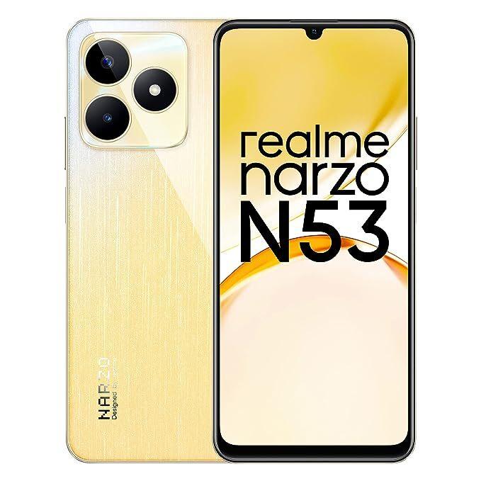 Realme Narzo N53, 4 GB RAM 64 GB Mobile Phone Feather Gold