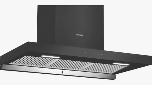 Bosch DWBA98G60I 90 cm Self Clean Technology glass Kitchen Chimney (HOOD  Oil collector Filter technology, Touch Control, Black)