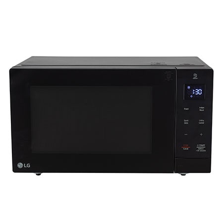 LG 30 L Solo Microwave Oven with Glass Door, i-wave technology, Anti-Bacteria Cavity, Black Color — MS3032BK — product view