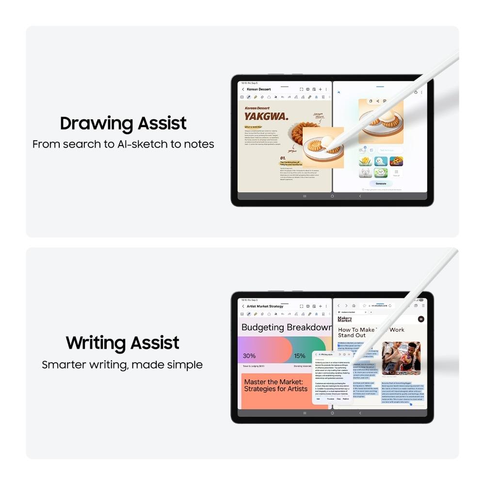 Samsung Tablet S11 27.94 cm (11 Inch) Wi-Fi Tablet with S-Pen, 12 GB RAM, 512 GB, Silver, SM-X730NZSIINU
