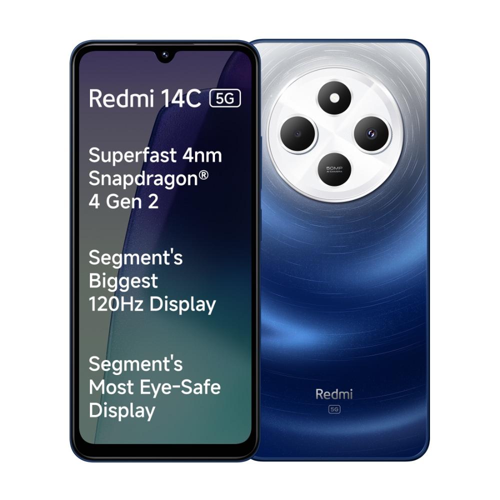 Redmi 14C 5G 128 GB, 4 GB RAM, Blue, Mobile Phone