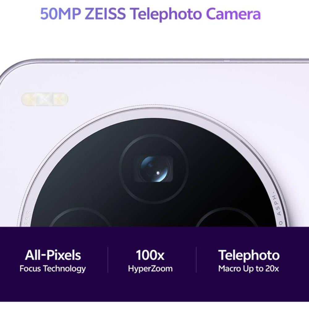 Vivo X200T 5G 512 GB, 12 GB RAM, Seaside Lilac, Mobile Phone