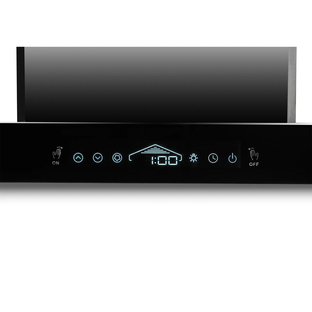 IFB GS-HC-60 BLDC 60 cm 1300 m³/hr BLDC Motor Wall Mounting Filterless Auto Clean Chimney with Gesture & Touch Control – Black Glass