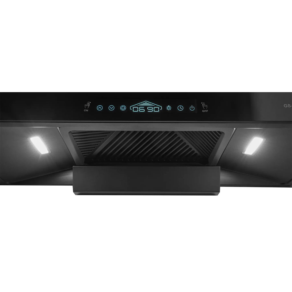 IFB GS-HC-60 BLDC 60 cm 1300 m³/hr BLDC Motor Wall Mounting Filterless Auto Clean Chimney with Gesture & Touch Control – Black Glass
