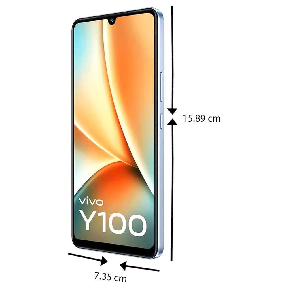 Vivo Y100A 5G 128 GB, 8 GB RAM, Pacific Blue, Mobile Phone