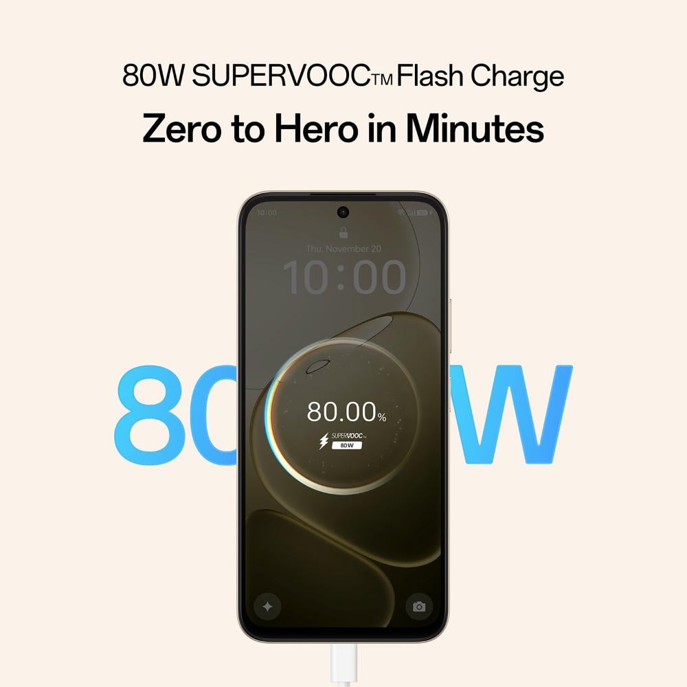 OPPO A6 Pro 5G 256 GB, 8 GB RAM, Cappuccino Brown, Mobile Phone