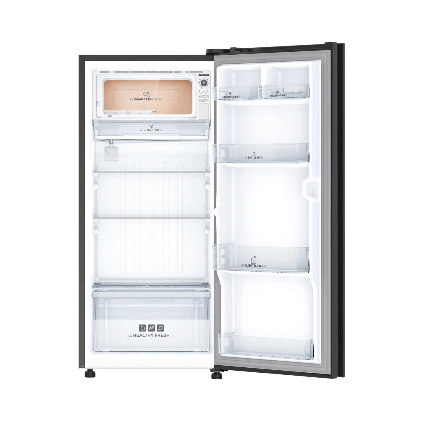 IFBDC-2132FKG Direct - Cool Refrigerator 187 L | 2 Star | Glass Model | Metal - Cool Series