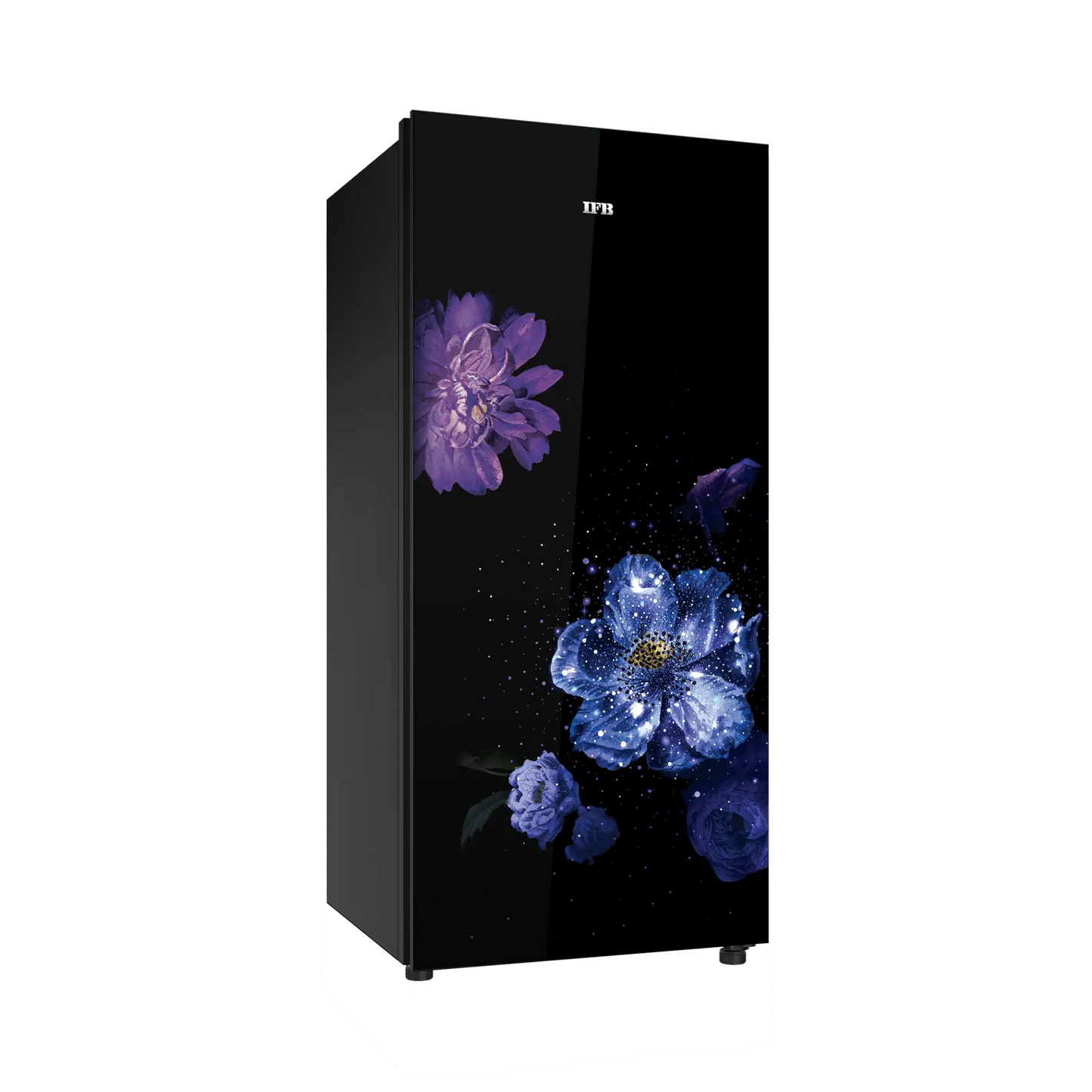 IFB&nbsp; (IFBDC-2233FFG) 197 litre 3 Star Single Door Refrigerator | Floral Joy Black Glass | ConvertiCool | Fast Ice | Copper Boost | Suraj Electronics Delhi NCR