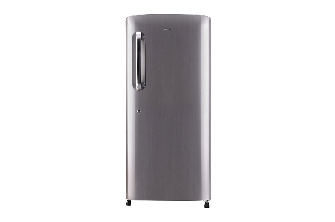 LG 215L Single Door Refrigerator with Smart Inverter Compressor in Shiny Steel Color — GL-B221APZY — product view