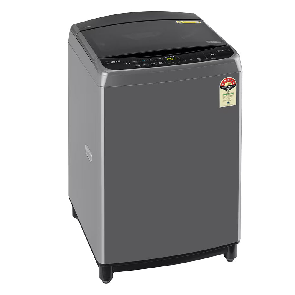 LG THD10NPM 10 Kg Automatic Top Load Washing Machine with AI Direct Drive | Turbodrum | Tub & Pulsator Scrub Spin | Child Lock ( Middle Black)