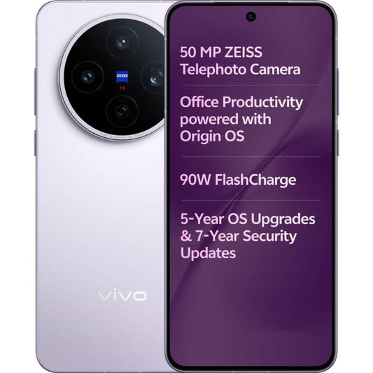 Vivo X200T 5G 512 GB, 12 GB RAM, Seaside Lilac, Mobile Phone