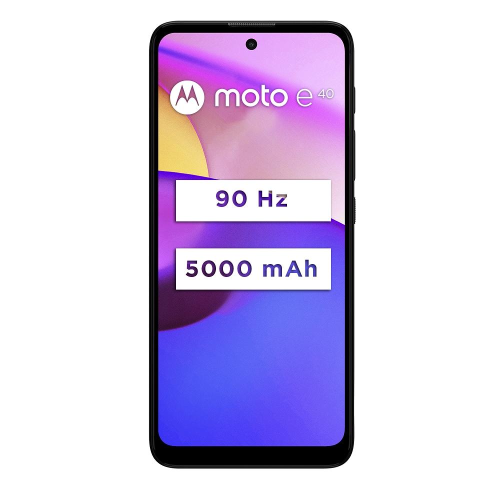 Motorola E40 64 GB, 4 GB RAM, Carbon Gray, Mobile Phone