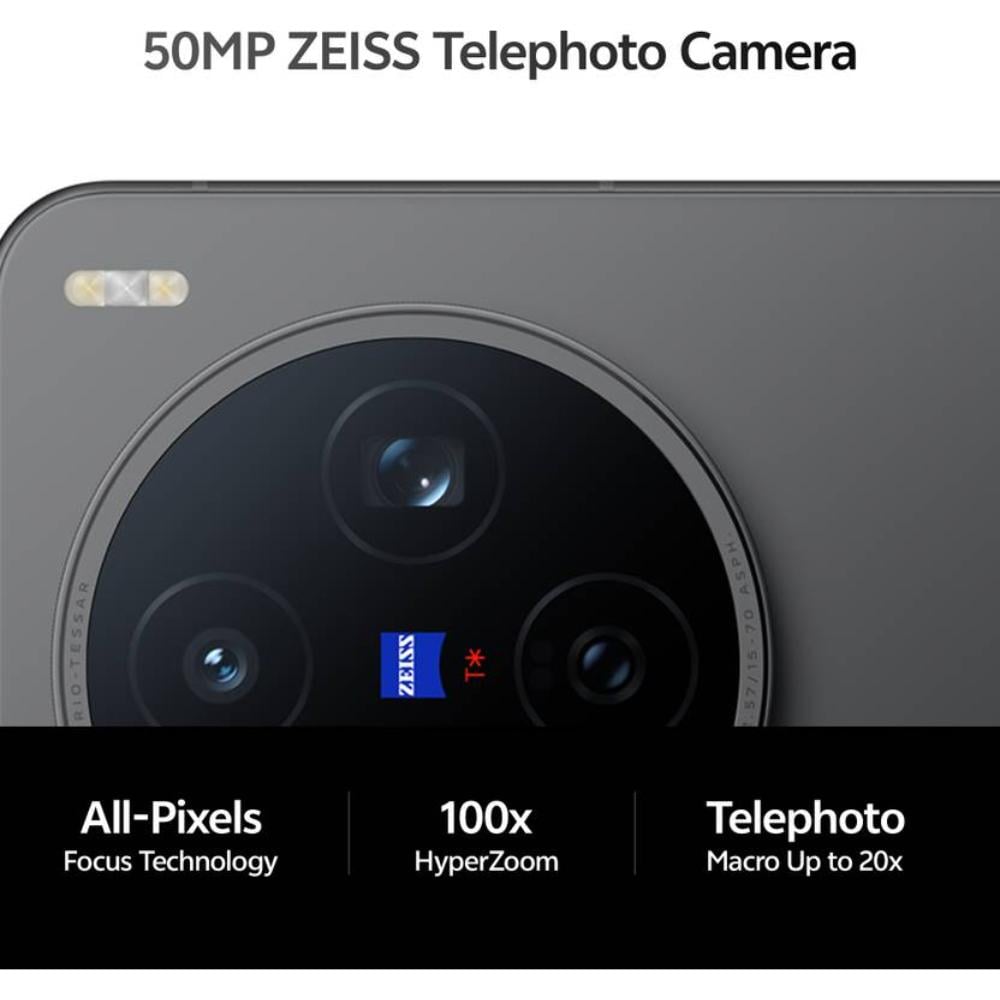 Vivo X200T 5G 256 GB, 12 GB RAM, Stellar Black, Mobile Phone