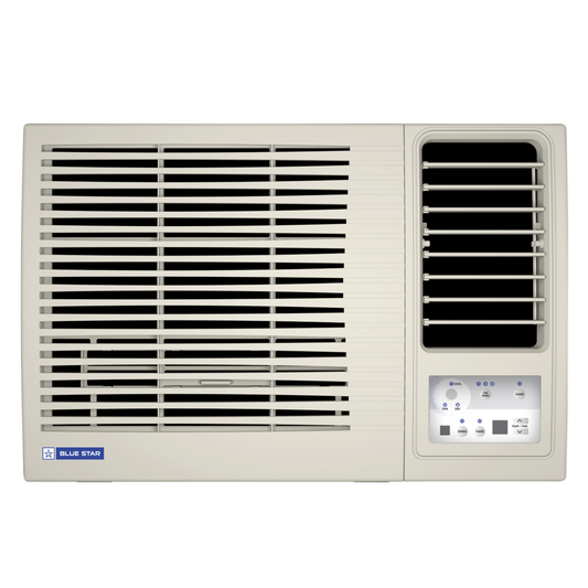 Blue Star WFD309L 0.8 Ton 3 Star Window AC | Turbo Cool, Humidity Control, Anti-Corrosive Blue Fins, 100% Copper, R32 Refrigerant –