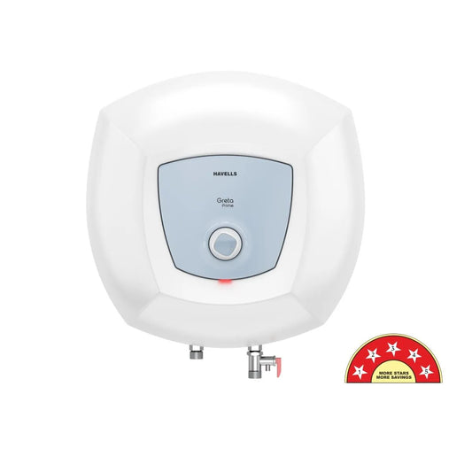 Havells Greta Prime 15L Storage Water Heater (Geyser) | Feroglas Tank, Whirlflow Tech, High-Rise Compatible | Free Installation GHWVGPUMDW15