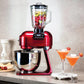 Hafele Klara Red Blender with Mixing Bowl, Mixing Attachments