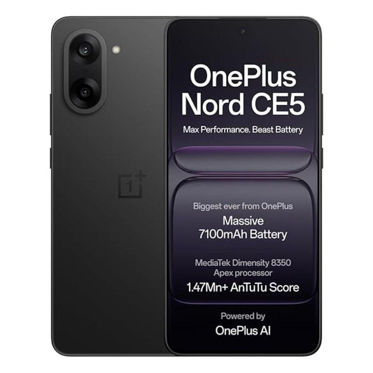 OnePlus Nord CE5 5G 256 GB, 8 GB RAM, Black Infinity, Mobile Phone