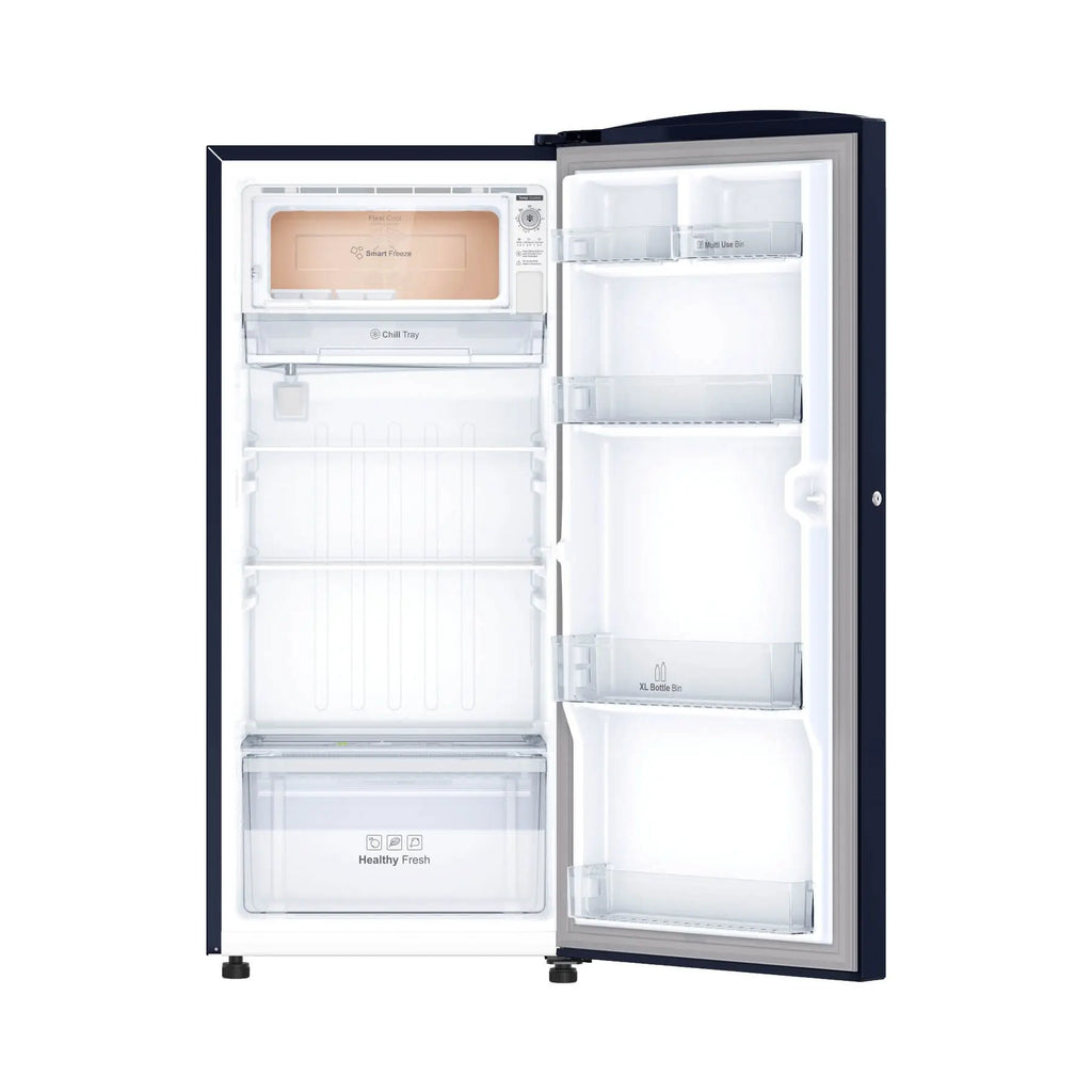IFB IFBDC-2232FBF 187L 2 Star Direct-Cool Single Door Refrigerator (  Floral Falls Blue) Extraordinary Storage with Humidity Controller
