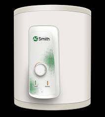 AO Smith HSE-VAS-X-050 50L 4 Star Storage Water Geyser (White) | Blue Diamond Glass Lined Tank | 8 Bar Pressure | Vertical Mount | 7-Year Tank Warranty