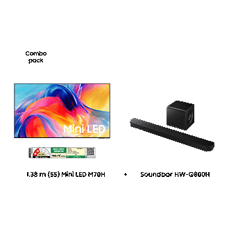 Samsung 1.38 m (55) Mini LED M70H & Soundbar HW-Q800H — F-BUNDLE000027 — alternate view