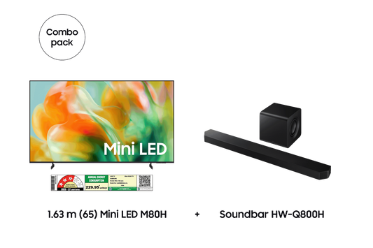 Samsung 1.63 m (65) Mini LED M80H & Soundbar HW-Q800H — F-BUNDLE000024 — product view