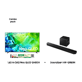 Samsung 1.63 m (65) Neo QLED QN80H & Soundbar HW-Q800H — F-BUNDLE000023 — alternate view