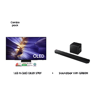 Samsung 1.63 m (65) OLED S90F & Soundbar HW-Q800H — F-BUNDLE000028 — alternate view
