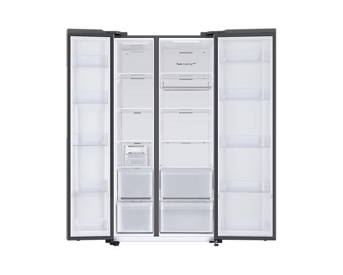Samsung RS76CB81A312HL 653L BESPOKE 5-in-1 Side-by-Side Refrigerator – Clean White | Twin Cooling, AI Energy, Auto Open Door – Suraj Electronics