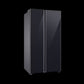 Samsung RS76CB81A333 653L 5-in-1 Convertible BESPOKE Side-by-Side Refrigerator – Twin Cooling Plus, Auto Open Door, AI Energy Mode, Wi-Fi Enabled (Glam Deep Charcoal)