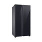 Samsung RS76CB81A333 653L 5-in-1 Convertible BESPOKE Side-by-Side Refrigerator – Twin Cooling Plus, Auto Open Door, AI Energy Mode, Wi-Fi Enabled (Glam Deep Charcoal)