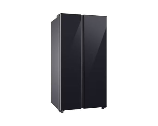 Samsung RS76CB81A333 653L 5-in-1 Convertible BESPOKE Side-by-Side Refrigerator – Twin Cooling Plus, Auto Open Door, AI Energy Mode, Wi-Fi Enabled (Glam Deep Charcoal)
