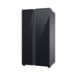 Samsung RS76CB81A333 653L 5-in-1 Convertible BESPOKE Side-by-Side Refrigerator – Twin Cooling Plus, Auto Open Door, AI Energy Mode, Wi-Fi Enabled (Glam Deep Charcoal)
