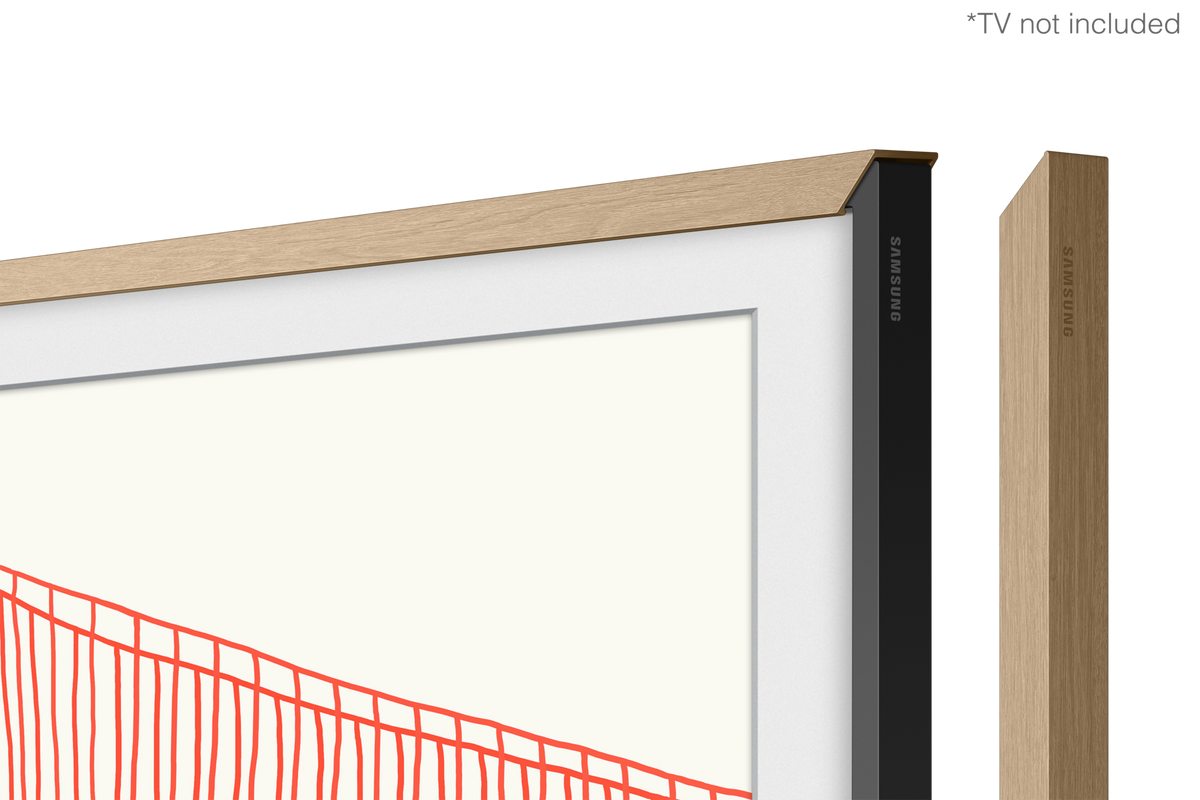 Samsung 1.25 m Modern Teak Customisable Bezel for The Frame TV (2021) — VG-SCFA50TKBXL — product view
