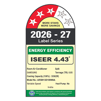 Samsung Bespoke AI Inverter Split AC, 3 Star (2026) AR50H12D1XH 3.35 kW (0.95) — AR50H12D1XHNNA — alternate view
