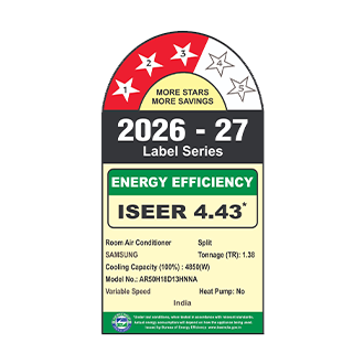 Samsung Bespoke AI Inverter Split AC, 3 Star (2026) AR50H18D13H 4.85 kW (1.38) — AR50H18D13HNNA — alternate view
