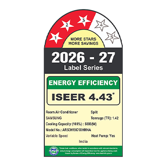 Samsung Bespoke AI Inverter Split Hot & Cold AC, 3 Star (2026) AR50H19C1XH 5.00 kW (1.42) — AR50H19C1XHNNA — alternate view
