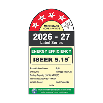 Samsung Bespoke AI WindFree Inverter Split AC, 4 Star (2026) AR60H18D14W 4.75 kW (1.35) — AR60H18D14WNNA — alternate view