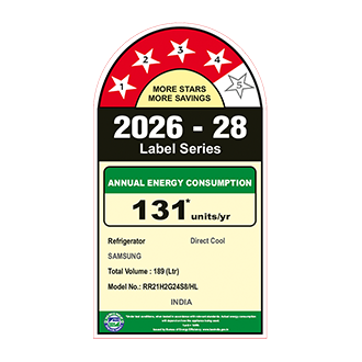 Samsung 189 L Single Door Refrigerator with Horizontal Curve Design, 4★ RR21H2G24S8 — RR21H2G24S8/HL — alternate view