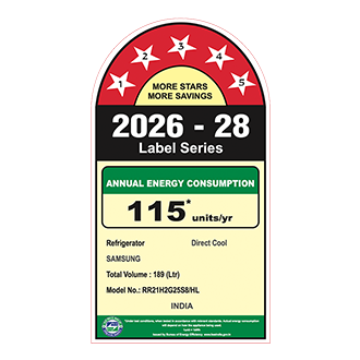 Samsung 189 L Single Door Refrigerator with Horizontal Curve Design, 5★ RR21H2G25S8 — RR21H2G25S8/HL — alternate view