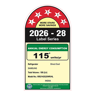 Samsung 189 L Single Door Refrigerator with Horizontal Curve Design, 5★ RR21H2G25WR — RR21H2G25WR/HL — alternate view