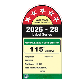Samsung 189 L Single Door Refrigerator with Horizontal Curve Design, 5★ RR21H2H25BR — RR21H2H25BR/HL — alternate view